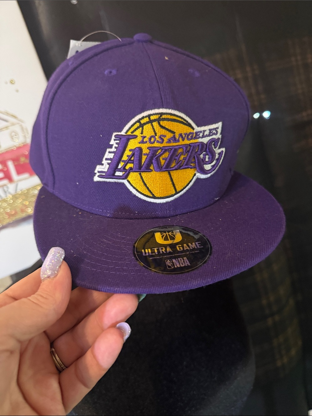 NBA Los Angeles Lakers Purple and Yellow Fitted Hat